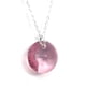 thumbnail image 2 of Juego de aretes y cadena con dije corte Xilion, plata mexicana ley .925, Rosa, 2 of 5