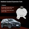 thumbnail image 2 of Tanque de Expansión de Refrigerante con Tapa para Hyundai Tucson 2016-2021 1.6L 2.0L Depósito de Desbordamiento de Refrigerante del Radiador No. 25431D3600/25431-D3600/HY3014120, 2 of 7