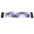 thumbnail image 3 of Nylon Watch Replacement Strap Elastic Breathable Weave Adjustable 26mm Buckle Watch Band for Vertix 2 Blue White, 3 of 14