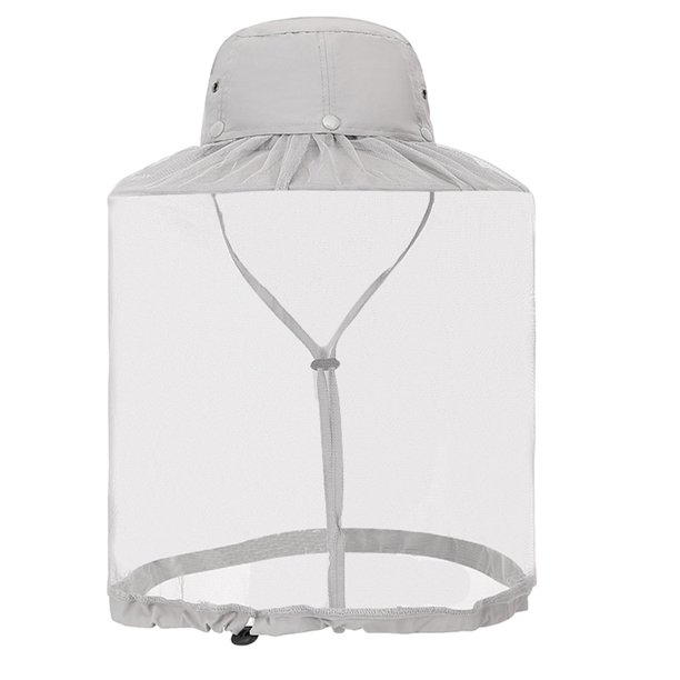Sombrero de sol Minnieouse de poliéster para hombre Gris claro