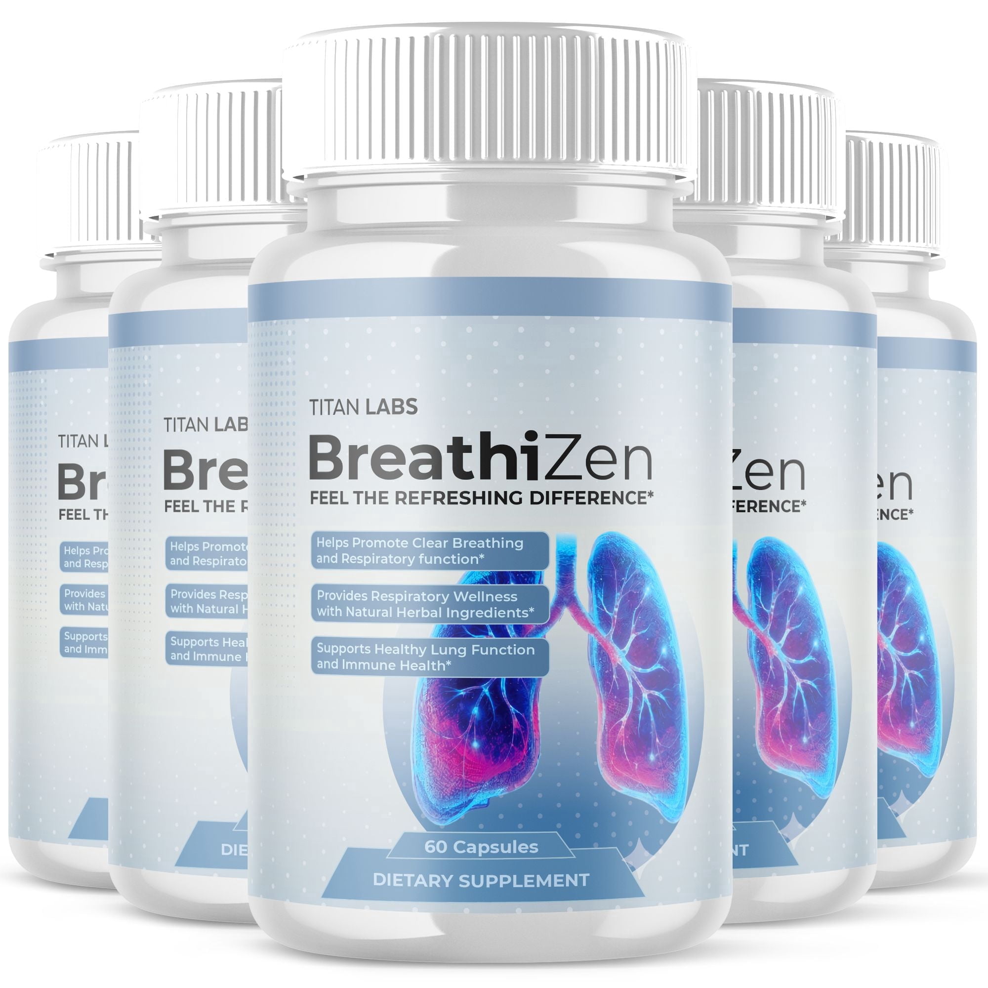 BreathiZen Advanced Lung Health and Respiration Support Formula Breathi Zen Capsules