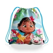 10 PCS Baby Moana Drawstring bag Gift Bags for boys girls Holiday Gift Bags Moana Bags for Christmas Party Favors