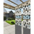 thumbnail image 3 of nqOlkjepod Outdoor Curtains for Patio Waterproof, Blue Beige Paw Print Outdoor Privacy Panels Grommet, Vintage Farmhouse Country Wooden Grain Blackout Outside Curtains for Porch 54"x108", 2 Panels, 3 of 8