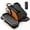 Orange, variant on MCQ Under Desk Elliptical Machine, Electric Leg Pedal Exerciser with Remote 12 Speeds, Quiet Portable Fully Assembled for Seniors & Home Use, Silver