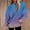 Blue, variant on DAFPZW Womens Fall Fashion 2025 Trendy Oversized Hoodie Sweatshirts Gradient Color Casual Drawstring Pullovers