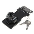 thumbnail image 1 of HLONK Twist Knob Keyed Locking Hasp Padlock Set for Cabinets Security Door Van Lock, 1 of 21
