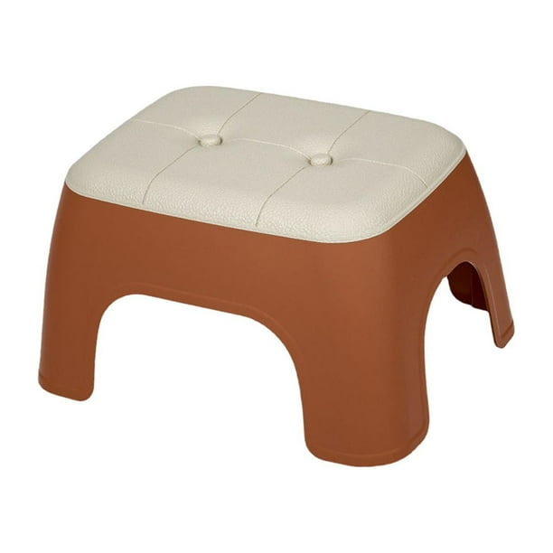 Taburete de baño, taburete de Toliet, taburete portátil multiusos, taburete pequeño para debajo del escritorio, apartamento, ducha, baño, porche Café Sunnimix taburetes pequeños