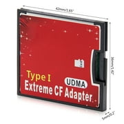 Single Port Micro-SD/SDXC TF to Compact Flash CF Type I Memory Card Reader Adapter