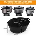 thumbnail image 5 of Chefaid Slow Cooker Divider Liners with Handle, 100% Silicone Reusable Slow Cook, 5 of 10