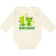 thumbnail image 3 of Inktastic 1st Birthday Princess Frog Girls Long Sleeve Baby Bodysuit, 3 of 5