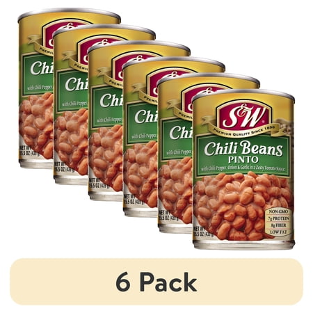 (6 pack) S&W Pinto Chili Beans 15.5 oz. Can