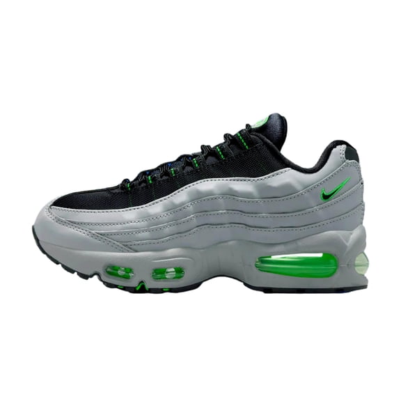 Nike Air Max 95 BB Leather Light Smoke Grey / Black II4130-012 Grade-School Size 7