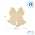 thumbnail image 5 of Christmas Bells Cutout 12-inch x 12-1/2-inch, Pack of 1 Unpainted Wood Cutout for Natural Christmas Decor and Crafts, by Woodpeckers, 5 of 7