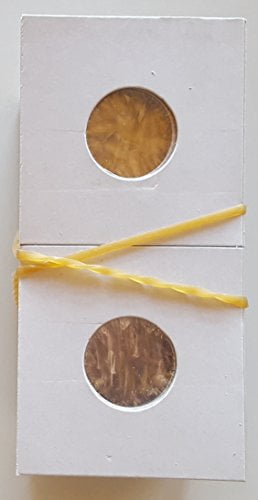 STAPLE TYPE, 100 2 x 2 CARDBOARD/MYLAR COIN HOLDERS NICKEL 