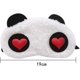thumbnail image 2 of Antifaz para ojos de panda, suave y esponjoso, ideal para viajes y fiestas de pijamas, 2 unidades (panda roja con ojos de amor + panda blanco con ojos de amor), 2 of 5