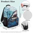 thumbnail image 7 of Aplkyhs Axolotl Large Capacity School Backpack for Students Ages 6-18 Lightweight Water Resistant Ergonomic Adjustable Padded Straps for Elementary Middle High School Use, 7 of 7