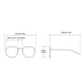 thumbnail image 2 of Polygonal Square Sunglasses Women Plastic Frame Anti-UV Goggles HD Eye Protection Glasses, 2 of 5