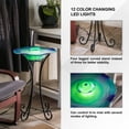 thumbnail image 5 of XBrand 27" LED Mist Indoor Floor Fountain with Inline Control, Aromatherapy, Glass & Metal, Blue, 5 of 12