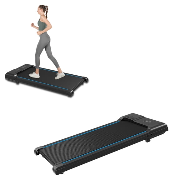 Walking Pad Treadmill for Home Office with LED Display Remote Control 12 Speed 220 lbs Capacity