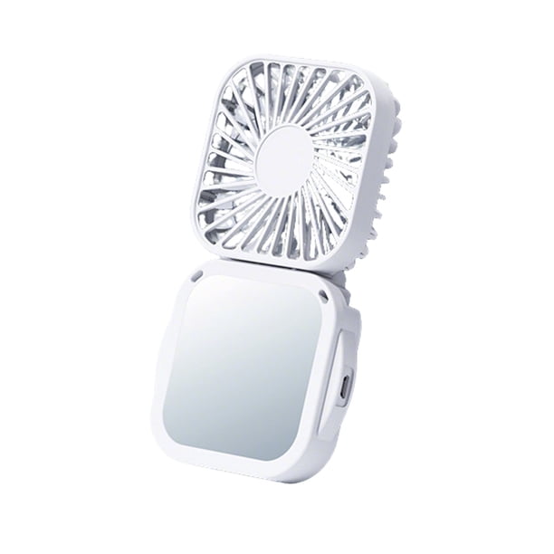 GOGO♡ ZZkhGO Portable Mirror Handheld Fan, USB Rechargeable 500mAh 3