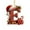 E, variant on Ovzne 2D Acrylic Monogram Christmas Ornament – Santa Hat Letter Pendant