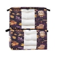thumbnail image 2 of WOBOGO Adorable Baby Owls and Acorns Pattern Clothes Storage 2Pack Foldable Thick Fabric Blanket Organizer Bag with Handle 21.65×13.78×12.4in, 2 of 7