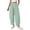 66#Green, variant on Plaid Barrel Pants Women Summer 2026 Casual Loose Wide Leg Lounge Gingham Trousers Spring Fashion Beach Bottoms Blue L