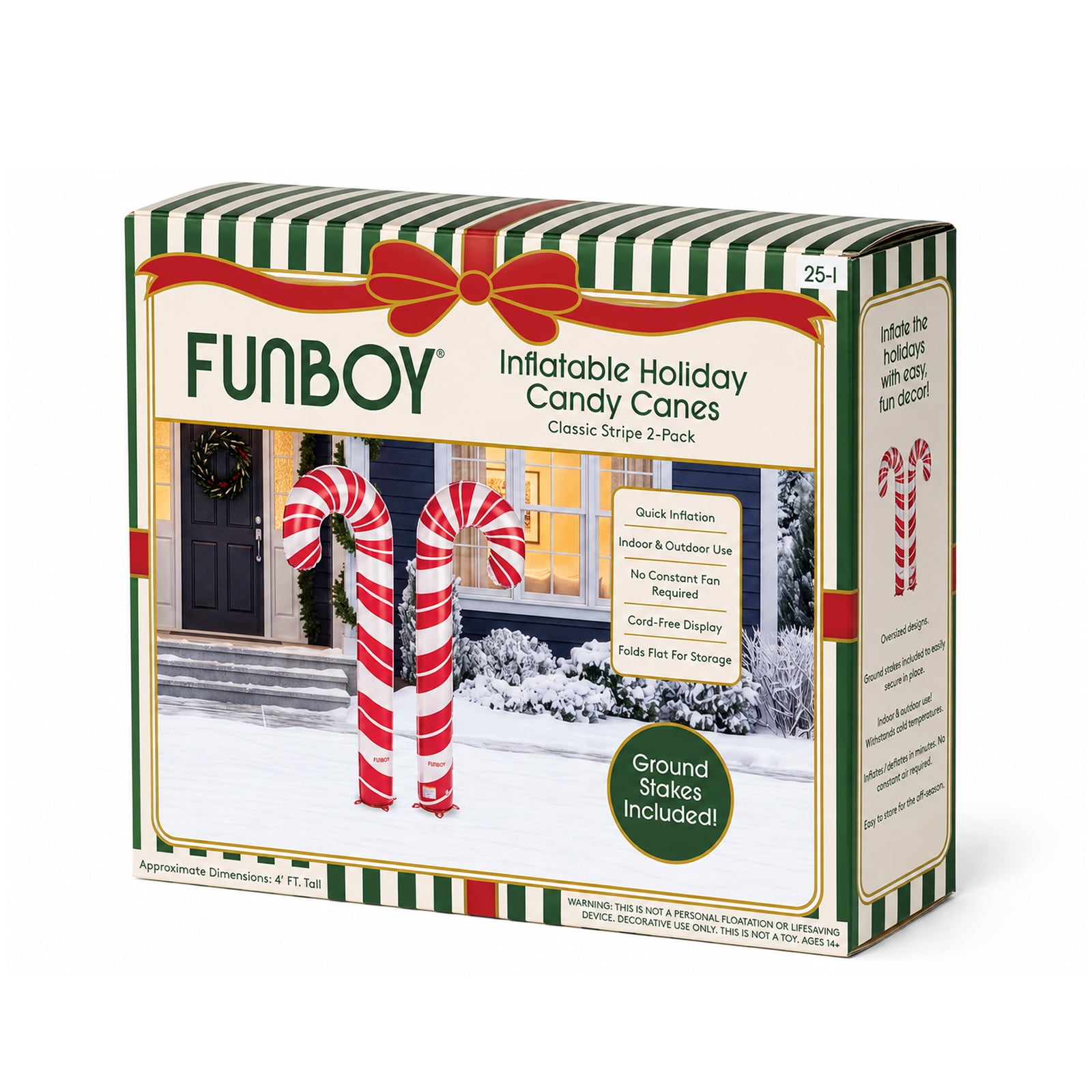 FUNBOY Inflatable Holiday Candy Canes