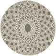 thumbnail image 5 of SAFAVIEH Courtyard Thane Abstract Indoor/Outdoor Area Rug, Anthracite/Beige, 2' x 3'7", 5 of 10
