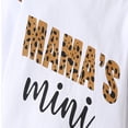 thumbnail image 6 of Newborn Baby Girl Clothes Infant Girls Outfits Ruffle Long Sleeve Mama's Mini Romper Bodysuit Leopard Pants Headband Toddler Baby Girl Outfits,White,0-6 Months, 6 of 7
