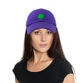 thumbnail image 2 of DALIX Four Leaf Clover Hat Baseball Cap St. Patrick's Day Cotton Caps Purple, 2 of 7