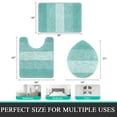 thumbnail image 5 of Ileading Traditional Bath Rug Set 3 Piece Microfiber Washable Bathroom Rug Set, 5 of 9