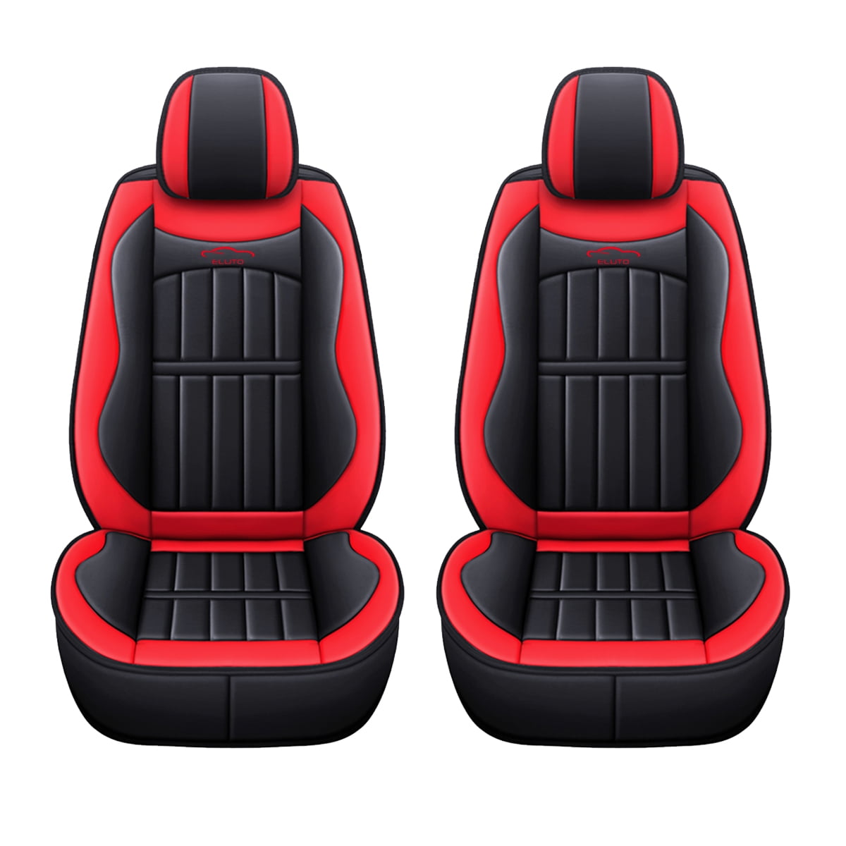 Coverado Auto Seat Covers Set Black and Red Trim, 5 Seats Car Seat Covers  Full Set, Breathable Faux Leather Universal Seat Protectors Cushions, Auto Interior  Accessories Fit Most Sedan SUVs Trucks 