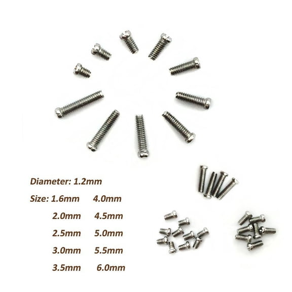 HOOWIFFY Watch Repair Tool Kit with Assorted Screws, 10 Sizes for Watch Band Adjustment and Maintenance