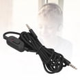 thumbnail image 1 of Cable de Audio de Control de Volumen, Buena conductividad Eléctrica Cable de audio de superficie Brillante y Brillante Parauriculares de Juegos, 1 of 7