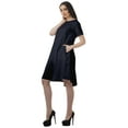 thumbnail image 5 of Moomaya Solid Loose A-Line Dress With Pockets Short Sleeve Dresses Women, 5 of 6
