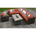 thumbnail image 2 of Venice 8 Piece Outdoor Wicker Patio Furniture Set 08i in Tangerine, 2 of 2