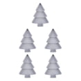 thumbnail image 1 of Transemion Durable Plastic Divided Serving Dish For Long-lasting Christmas Tree Shaped Snack Serving Tray Christmas Tree Snack Tray grey 5Set, 1 of 6
