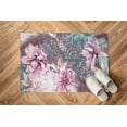 thumbnail image 5 of Decorative Rugs, Office Rugs, Flower Rugs, Entryway Rugs, Pink Peony Painting Rugs, Pink Peony Rugs, Pink Flower Rug, Accent Rug, Home Decor, 3.3'x9.2' - 100x280 cm, 5 of 7