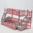 thumbnail image 3 of Juego De Literas Para Casa De Muñecas, Estilo Europeo, Fácil De Montar, Cama Para Casa De Muñecas En Miniatura, Simulación Divertida, Duradera Para Muebles De Casa De Muñecas, 3 of 8