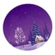 thumbnail image 2 of Mantel redondo de poliéster de 10 estilos para Navidad y fiestas, 48 ​​pulgadas Paisaje de nieve, 2 of 6