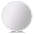 thumbnail image 1 of Bouclair Miroir Rond avec Cadre Blanc, 1 of 6