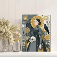 thumbnail image 2 of Happy Goth Angel Skull Canvas Print, Fantasy Cartoon Indoor Outdoor Living Room Bedroom Restaurant Wall Decor Art, 2 of 8