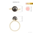thumbnail image 5 of ANGARA Tahitian Cultured Pearl Olive Leaf Bypass Ring in 14K Yellow Gold for Women | June Birthstone, Birthday, Anniversary, Jewelry Gift for Women | Pearl Ring, 5 of 9
