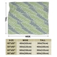 thumbnail image 4 of ZNDUO Lightweight Microfiber Bed Blanket, Green Tropical Leaf Texture Art Pattern Super Soft Flannel Cozy Throw Blankets, 40"x30", 4 of 8