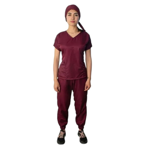 Jogger Conjunto Pantalón Dama Color Vino Talla Chica Marca Emil SaEs