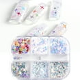 thumbnail image 5 of UDIYO 1 Box Nail Sequins Sufficient Quantity Non-Irritation Shiny Visual Effect Sparkling Light Reflective Attractive Mixed DIY Nail Glitters Star Sequins Decor Nail Supplies, 5 of 7