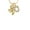 C, variant on Gold Tone Mini 3-D Elephant - A - Gold Tone Crystal Initial Sophia Necklace, 18"+1"