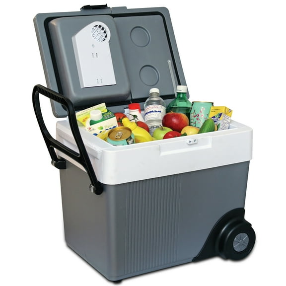 Koolatron 12V Wheeled Electric Cooler/Warmer 31L (33 qt), Gray