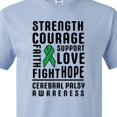 thumbnail image 4 of Inktastic Cerebral Palsy Awareness Strength Support and Courage T-Shirt, 4 of 5